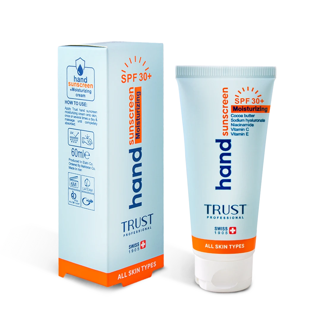 کرم تخصصی دست ضدآفتاب و آبرسان +SPF30 بی‌رنگ تراست