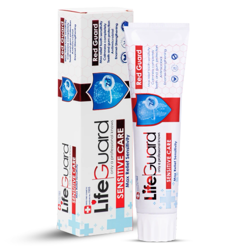 خمیر دندان حساس (Red Guard) برند لایف گارد با حجم 120 گرم